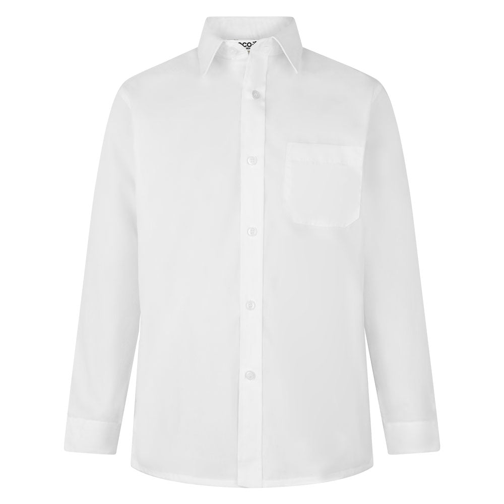 Long sleeve white shirt. Non Iron. Twin pack